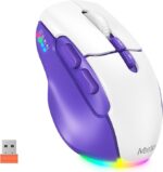 ماوس ميتشن 2.4 جيجا هرتز + بلوتوث قابل لإعادة الشحن