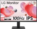 شاشة إل جي 24 بوصة FHD بدون حواف من ثلاثة جوانب IPS 100 هرتز