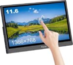 شاشة لمس ECO POS مقاس 11.6 بوصة، خلفية سوداء، دقة 1366*768