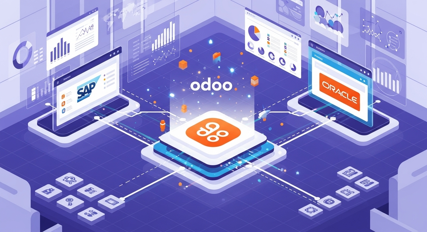 كيف تفيد الأنظمة الإدارية ERP Systems الشركات؟ وكيف أحدد احتياجي؟ وما الفرق بين Odoo وSAP وOracle؟